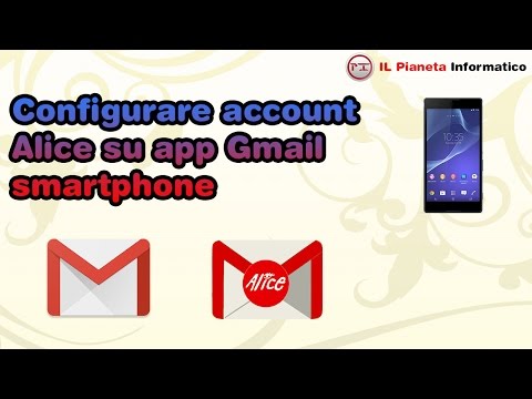 Configurare account Alice con app Gmail su smartphone