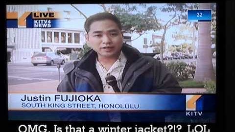 Freezing temperatures in Hawaii winter shocking video oahu island cold amazing!