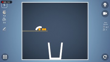 Brain it on level 5 place only two balls in the glass