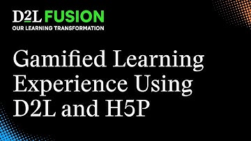 Authentic and Interactive Gamified Learning Experience Using D2L and H5P