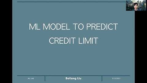 Search and apply ML model to predict credit limit