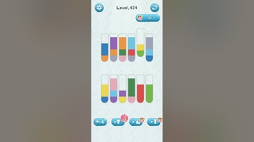 water sort jigsaw puzzle game level 424 Numpuz android ios games funny gaming mobile brain Gameplay