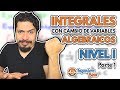 Integrales por cambio de variable / Integrales por sustitución / Algebraicas Nivel I / Parte 1