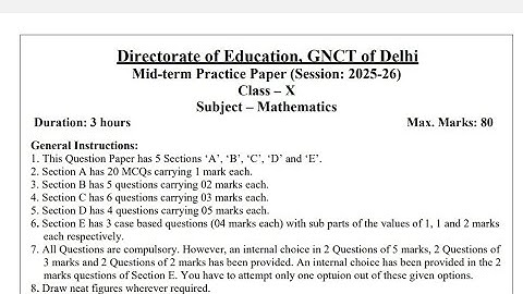 MATHS/MID TERM/CLASS-10/SECTION-A/PRACTICE PAPER/SECTION -A//ENGLISH MEDIUM/2025-26/IMPORTANT/DOE/