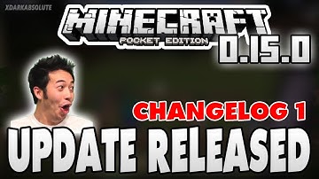 ✔ MINECRAFT PE 0.15.0 BETA RELEASED! - CHANGELOG 1 - MCPE 0.15. NEWS