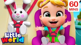 Seat Belt Song (Safety Belt) + More Kids Songs & Nursery Rhymes by Little World