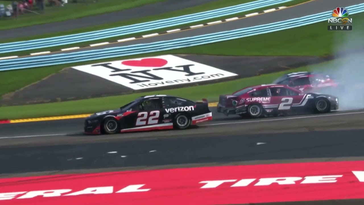 Joey Logano and Brad Keselowski Crash – 2021 NASCAR Cup Series at Watkins Glen