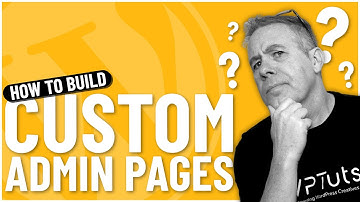 Build Custom Admin Pages | ACF Options Pages | WordPress