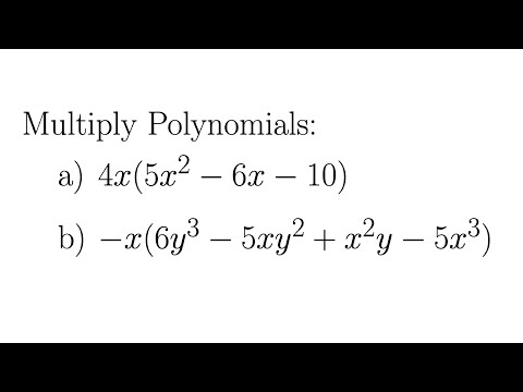 Multiplying Polynomial by a Monomial