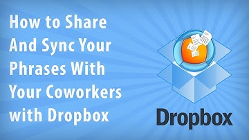 Synchronize your phrases with PhraseExpander and Dropbox