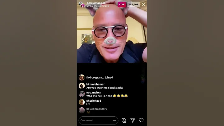 Anne.comzz8 and Howie Mandel Instagram Live (HD)