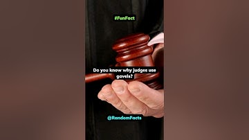 Do you know why judges use gavels? #curiousminds #dailydoseofknowledge #didyouknow