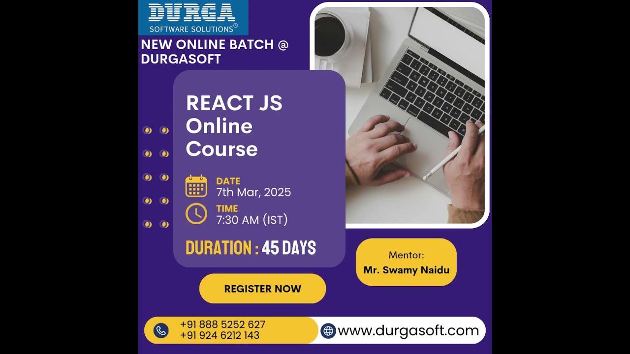 🔥 React JS Online Training | New Batch from 7th March | Learn Web ...