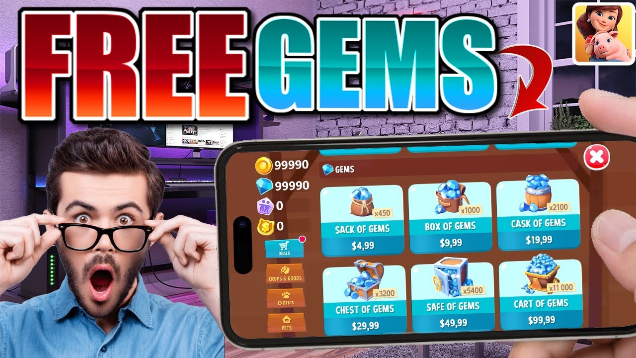 farmville 3 hack how I got unlimited 999999 gems and