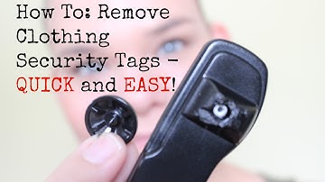 How To: Remove A Security Tag From Clothing (Quick and Easy!)