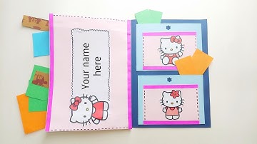 How to make file folder / Hello kitty file folder / Diy Cute file folder / Exynos Art