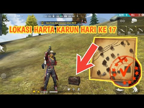 Lokasi Harta Karun Hari Ke 17 Garena Free Fire