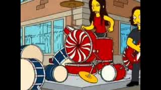 The White Stripes   The Hardest Button To Button ft  Bart Simpson