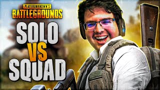 TECNOSH DE VOLTA NO SOLO VS SQUAD NO PUBG 🔥