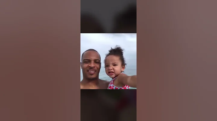 TI and His Daughter at Ocean