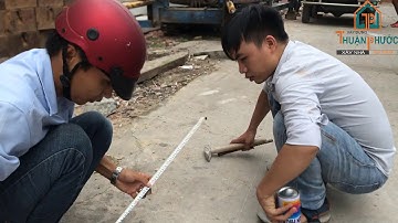 Ép Cọc Bê Tông -  Định Vị Tim Cọc  - Ép Thử Cọc