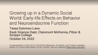 Tessa Solomon Lane - Early-life Effects on Behavior and Neuroendocrine Function