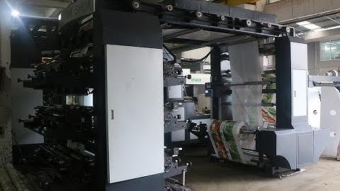 lisheng machinery 6 color stack type flexo printing machine to nigeria