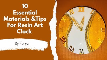 🎨Make DIY Resin Clock At Home💛| DIY Epoxy Resin Clock Tutorial & Materials Needed Full Guide 👍