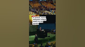 Dozens walk out of UN as Netanyahu speaks