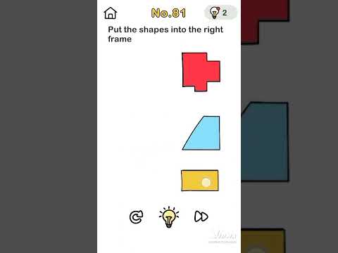 brain out level 81: put the shapes into the right frame#shorts #youtubeshorts #shortsfeed
