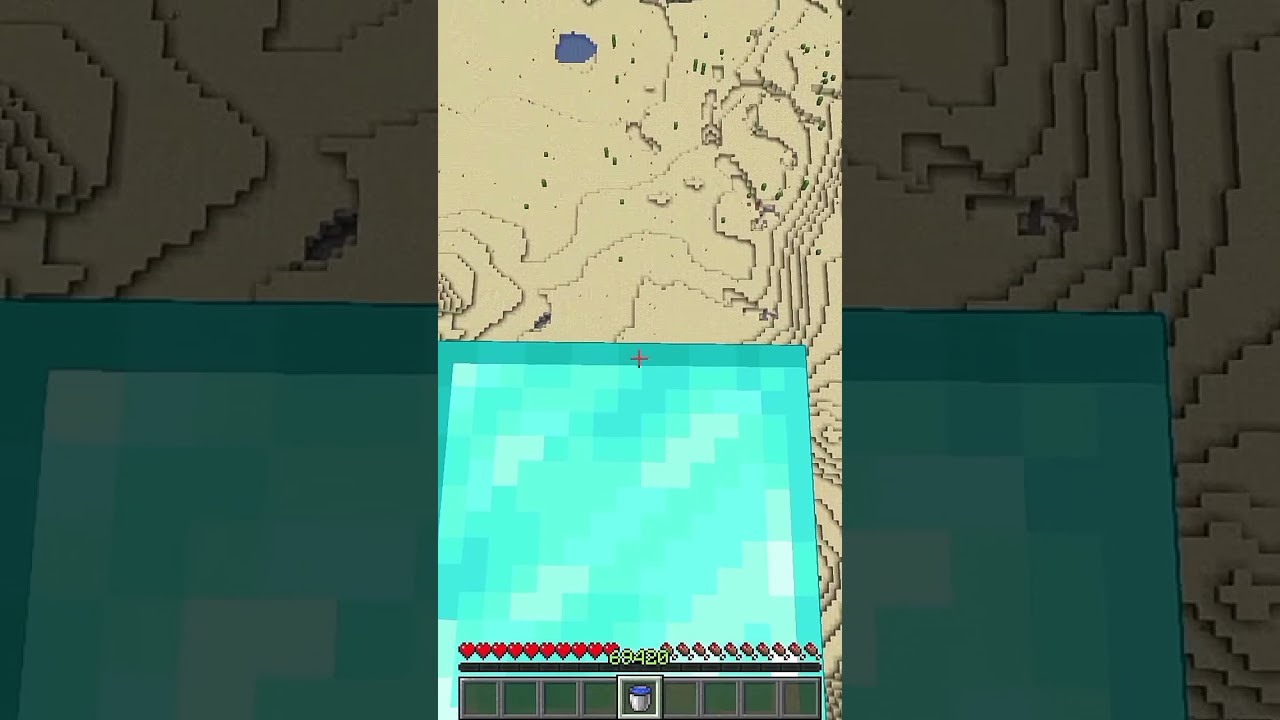 Minecraft Water Bucket Trick Shorts YouTube