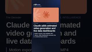 Claude adds animated video generation and live data dashboards
