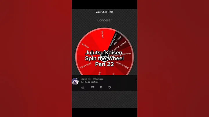 @Evil_X4577 Like Sub and Comment for a spin #anime #jjk #jujutsukaisen #shorts #spinthewheel