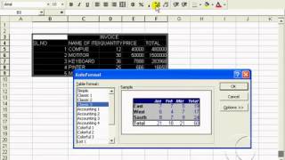 Auto format MS Excel