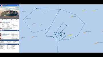 Controversial track of the container ship Ever Given that blocked Suez Canal