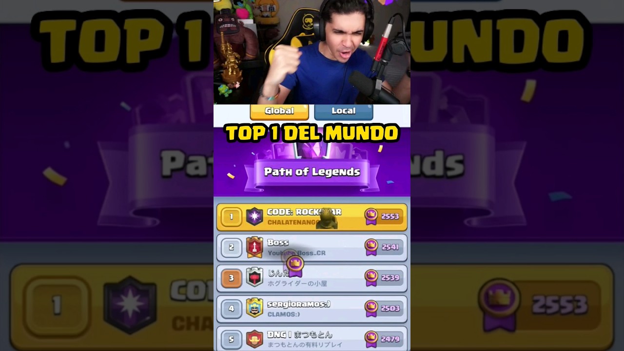 EL DÍA QUE FUÍ TOP 1 DEL MUNDO 🏆🌍 #clashroyale #shorts