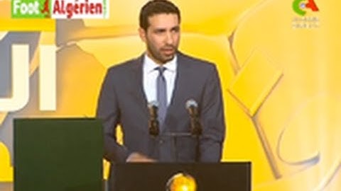 الكلمة الرائعة التي ألقاها محمد أبو تريكة في حفل الكرة الذهبية الجزائرية 2015