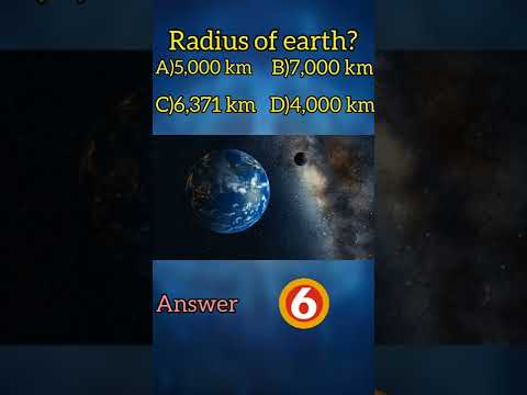 Radius of earth?