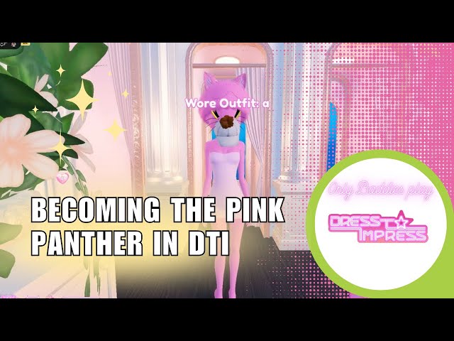 pink panther dress to impress Becoming the Pink Panther but Make It ICONIC | Dress to Impress Style!