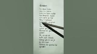 K-pop Demon Hunters - Golden (lyrics) #shorts #kpop #golden