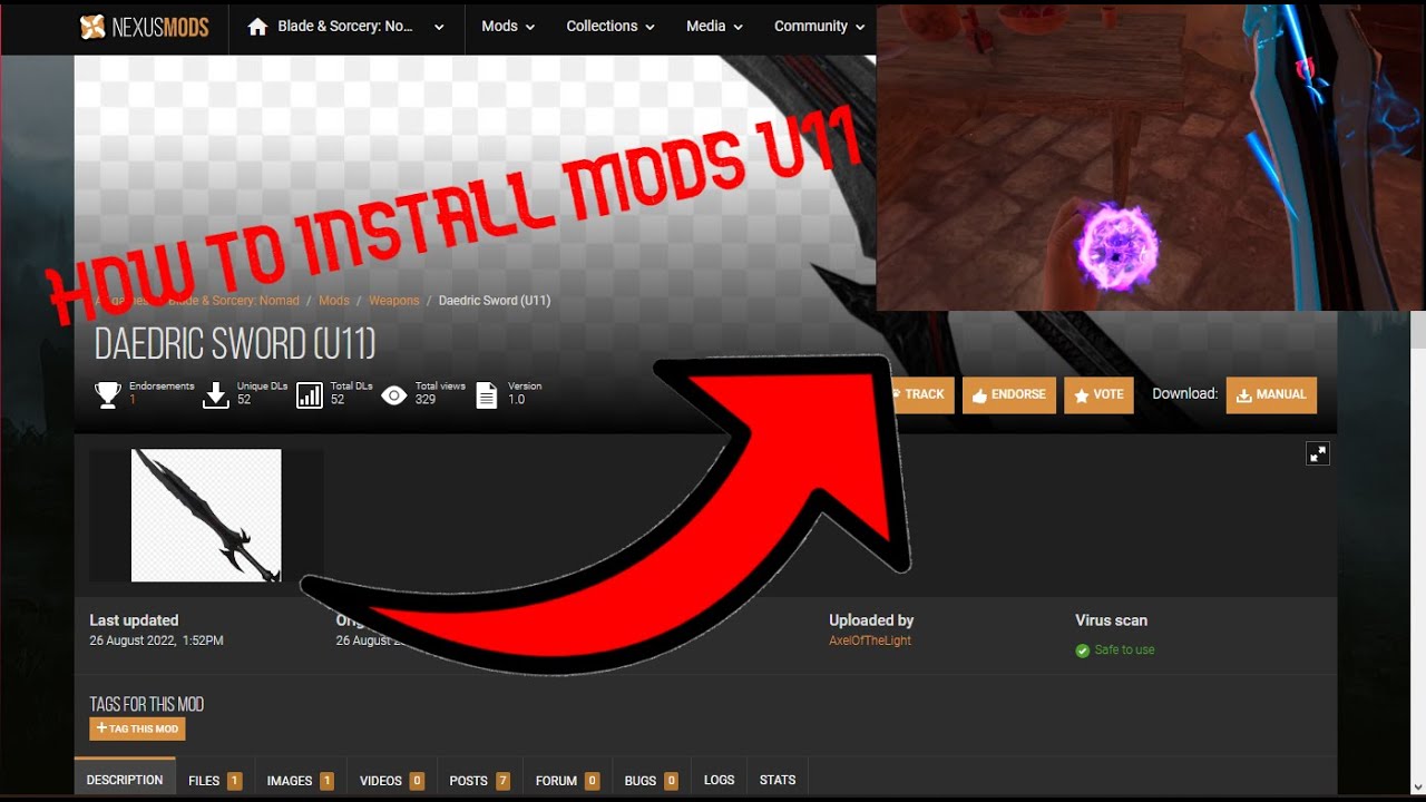 HOW TO INSTALL MODS U11 Blade & Sorcery Nomad