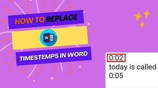 How to remove Timestamp : Effortlessly Clean Transcripts in Microsoft Word Tutorial