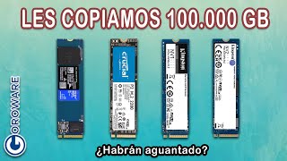 Prueba de resistencia a escritura SSD M2 NVMe: WD SN570 - Crucial P2 - Kingston NV1 - Kingston NV2