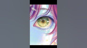 Drawing an eye with a RANDOM Color Palette 🎨 | Art Challenge