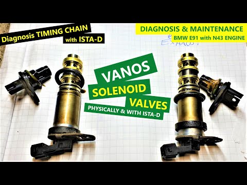Diagnosis VANOS SOLENOID VALVES physically & with ISTA-D - BMW E91 engine N43