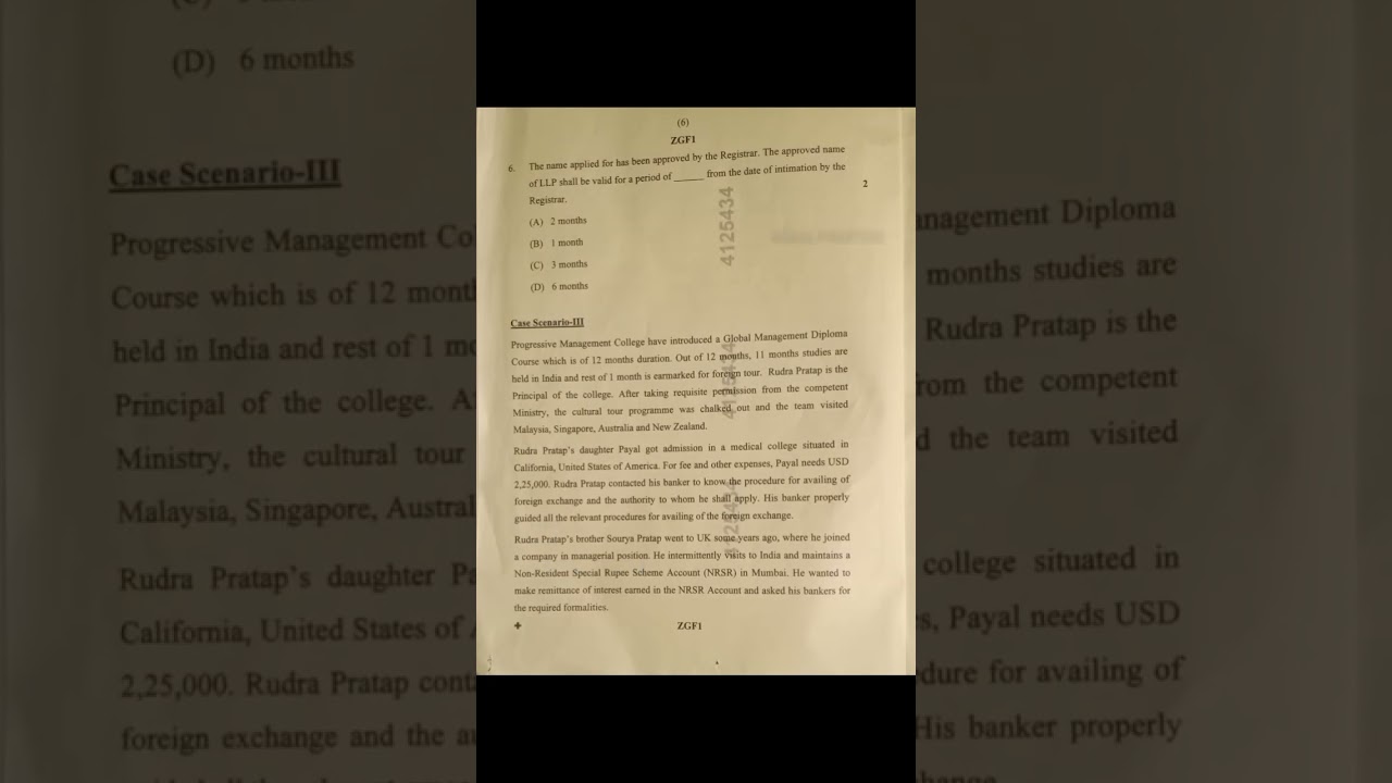 Mcq question paper of corporate and other law of CA intermediate September 2024 exams 👍