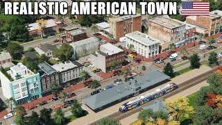 Building a Highly-Detailed Realistic American Town From Scratch in Cities Skylines!