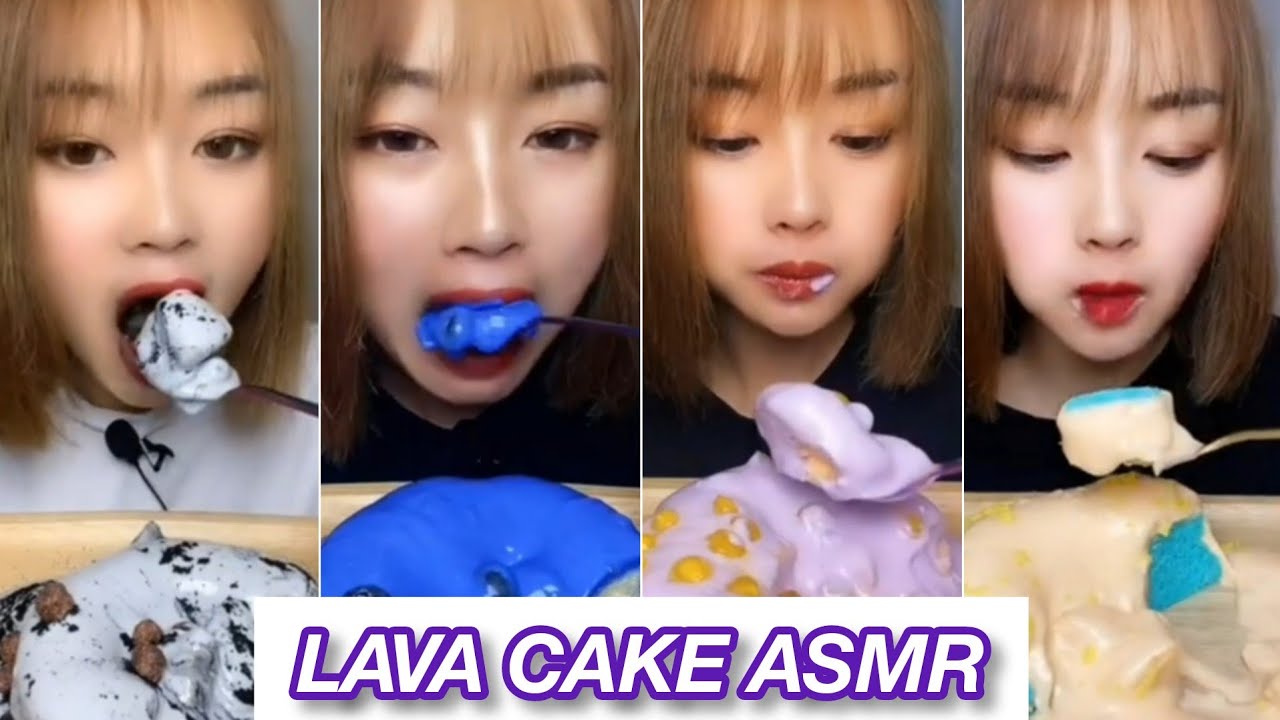 LAVA CAKE ASMR / Mukbang / Eating Desserts