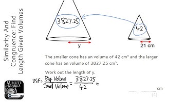 Similarity And Congruence: Find Length Given Volumes (Grade 8) - OnMaths GCSE Maths Revision