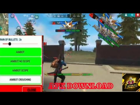 Free fire ob40 mod menu hack auto headshot   rank working hack apk download